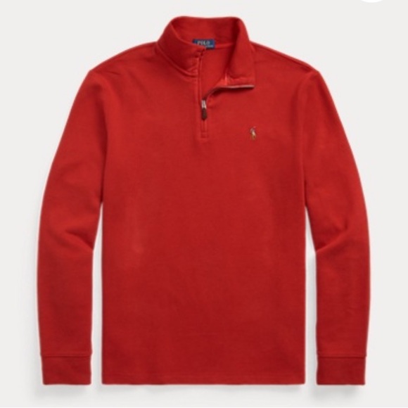 NWT - POLO RALPH LAUREN Men's Classic Estate-Rib Quarter-Zip Pullover Sweater - Picture 1 of 4